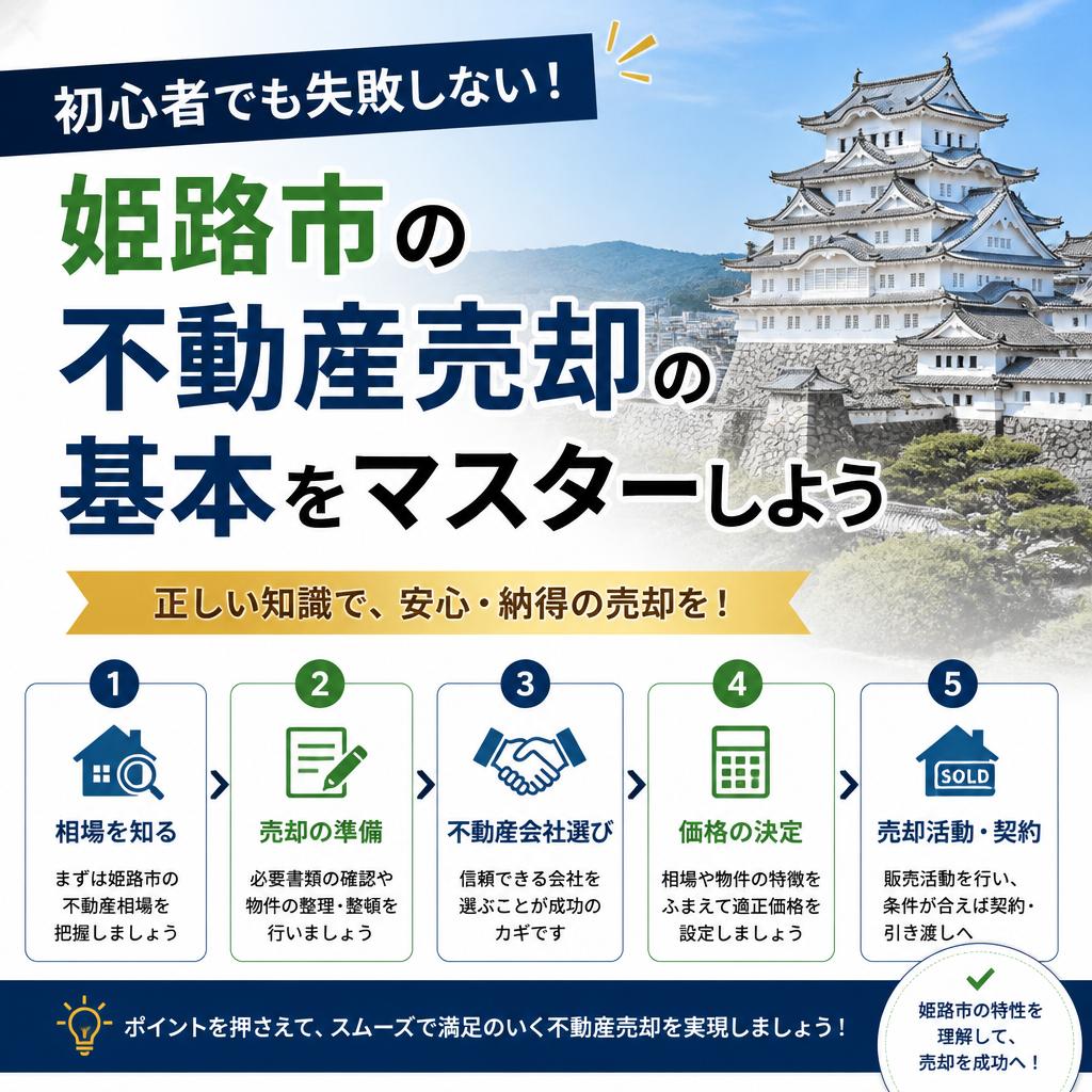 初心者でも失敗しない！姫路市の不動産売却の基本をマスターしよう|加古川市不動産売却買取相談センター