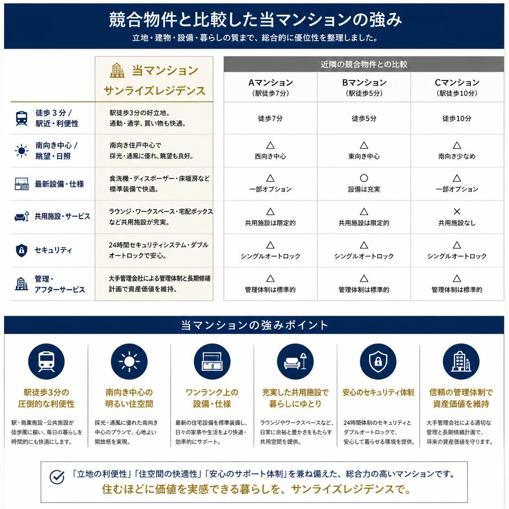 4. 物件比較で差別化を図る