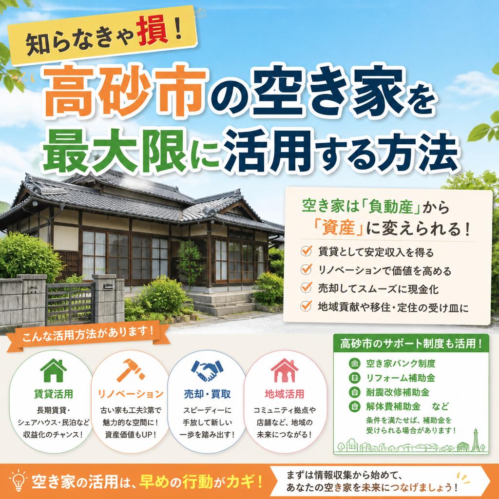高砂市の住宅市場を知り尽くした空き家の攻略法2026最新版|加古川市不動産売却買取相談センター