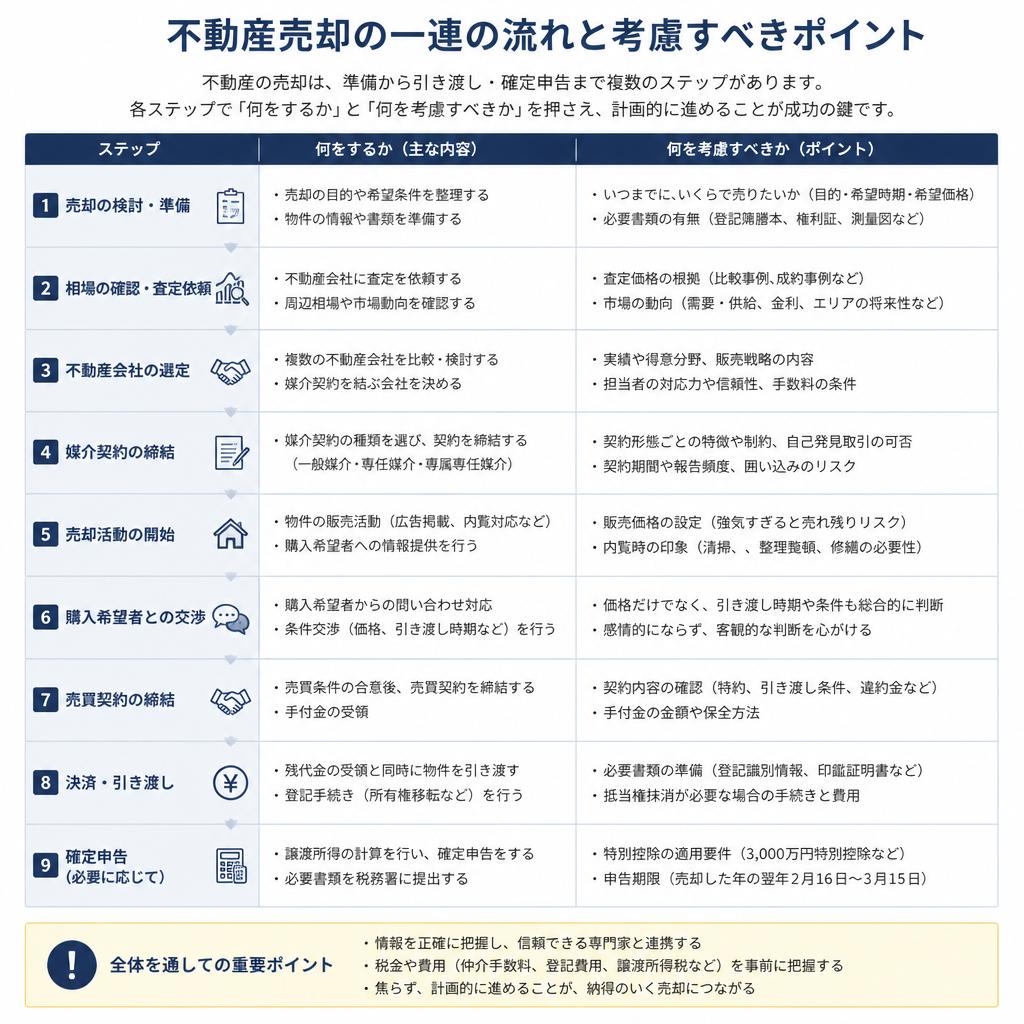 空き家売却のプロセス