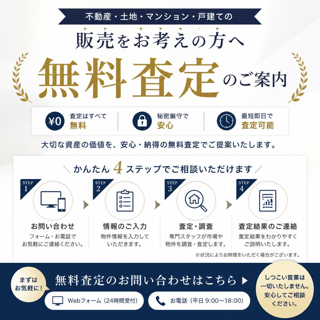 今すぐ相談！無料査定のご案内