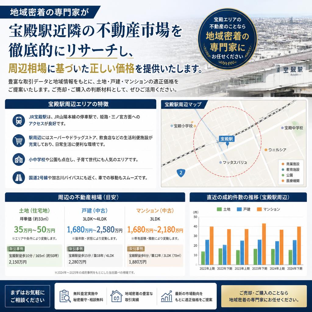 2. 宝殿駅周辺の市場を徹底調査