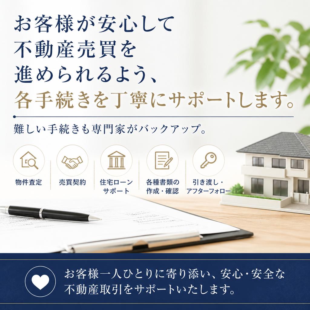 3. 安心・安全な売買のサポート