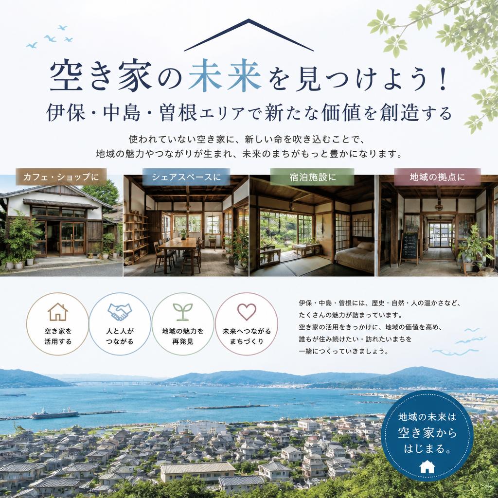 空き家の未来を見つけよう！伊保・中島・曽根エリアで新たな価値を創造する|加古川市不動産売却買取相談センター