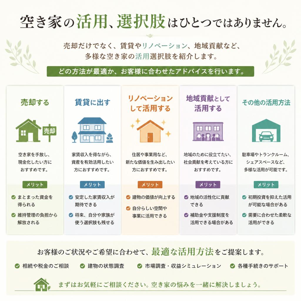 2. 空き家の活用方法とは？