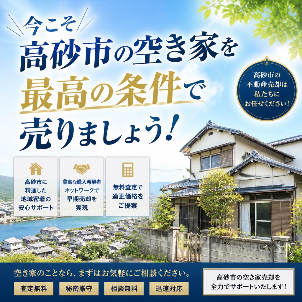 今こそ高砂市の空き家を最高の条件で売りましょう！|加古川市不動産売却買取相談センター