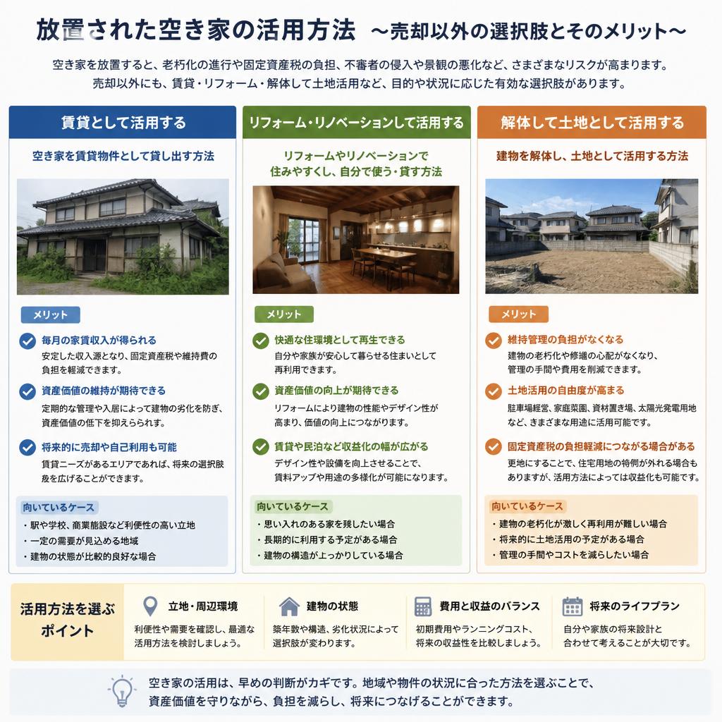 空き家の新たな活用方法