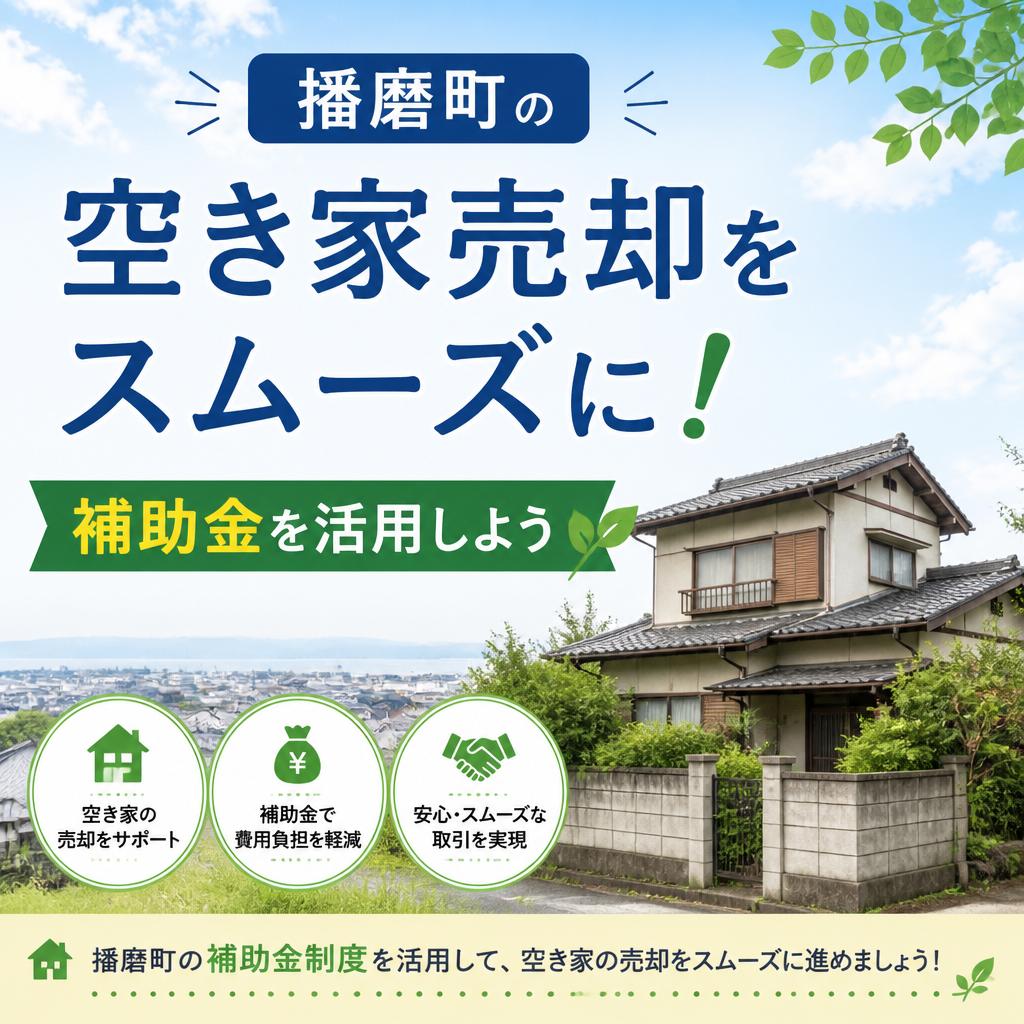 播磨町の空き家売却をスムーズに！補助金を活用しよう|加古川市不動産売却買取相談センター