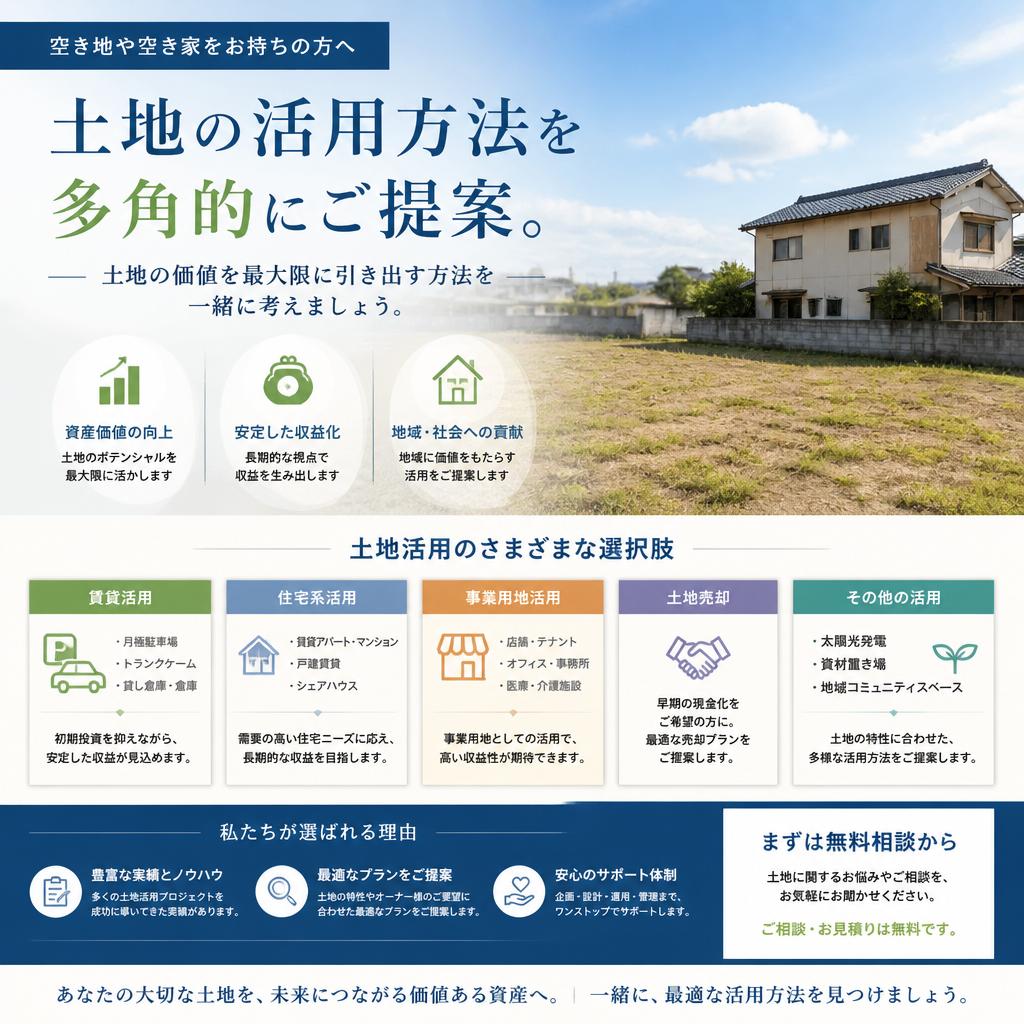 土地活用の選択肢