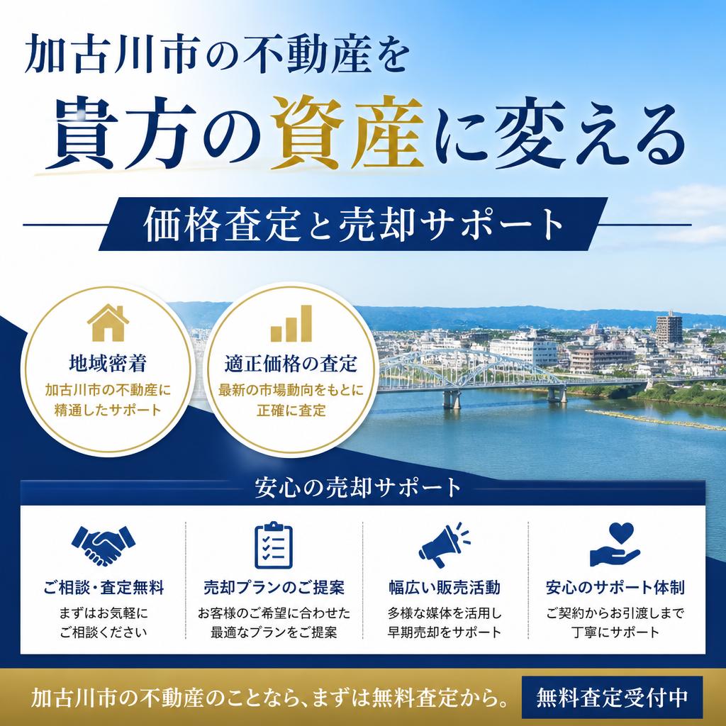 加古川市の不動産を貴方の資産に変える、価格査定と売却サポート|加古川市不動産売却買取相談センター