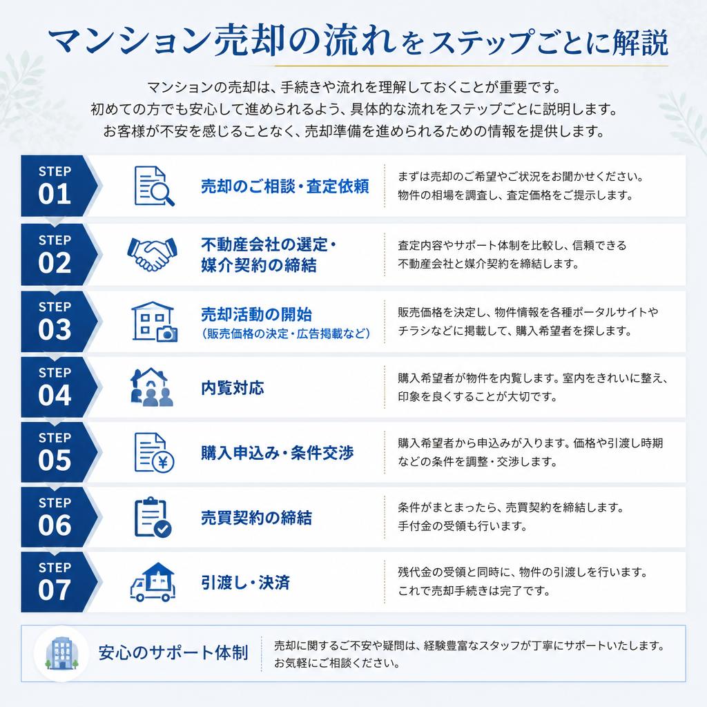 マンション売却の流れ