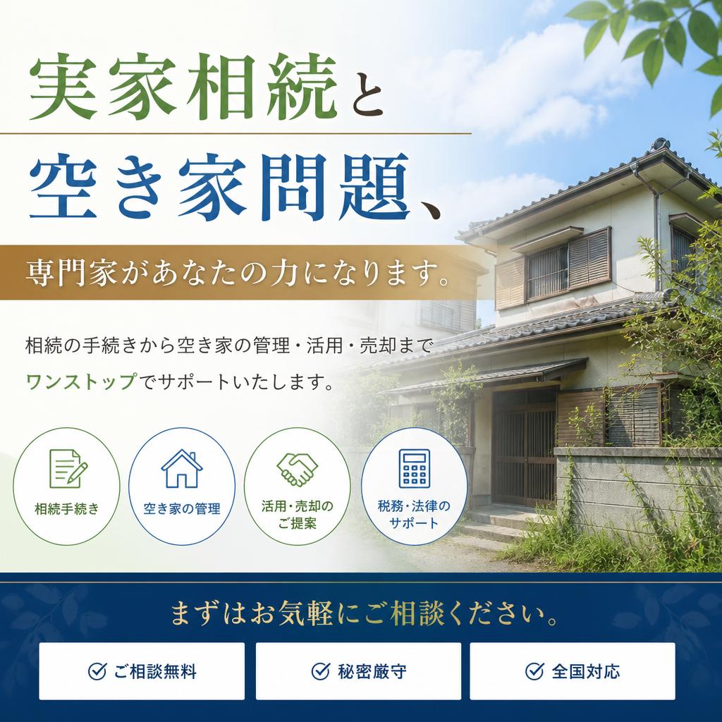 加古郡播磨町での実家相続と空き家問題、専門家があなたの力になります。|加古川市不動産売却買取相談センター