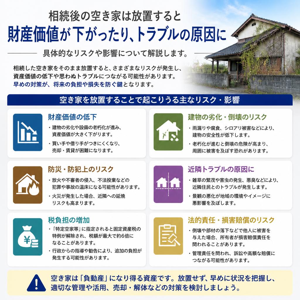 空き家がもたらす問題点
