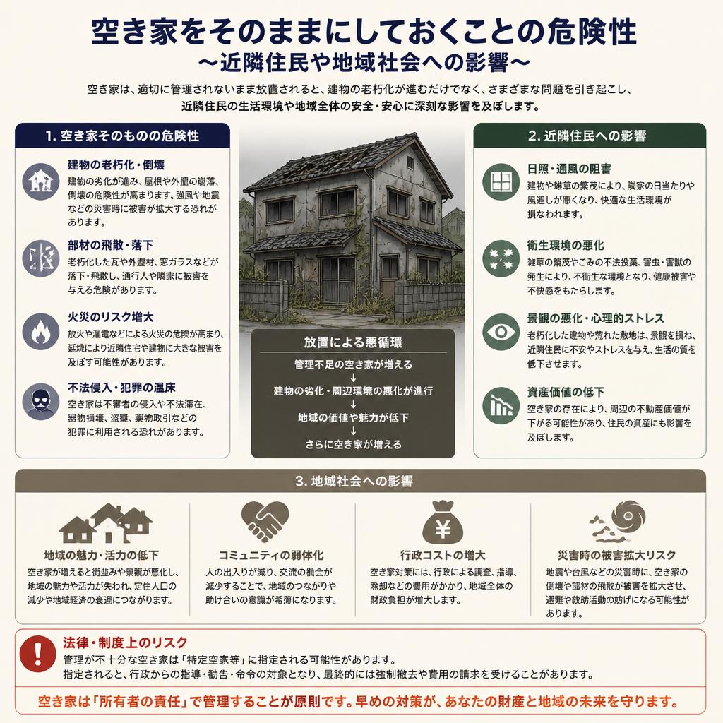 空き家を放置するリスク