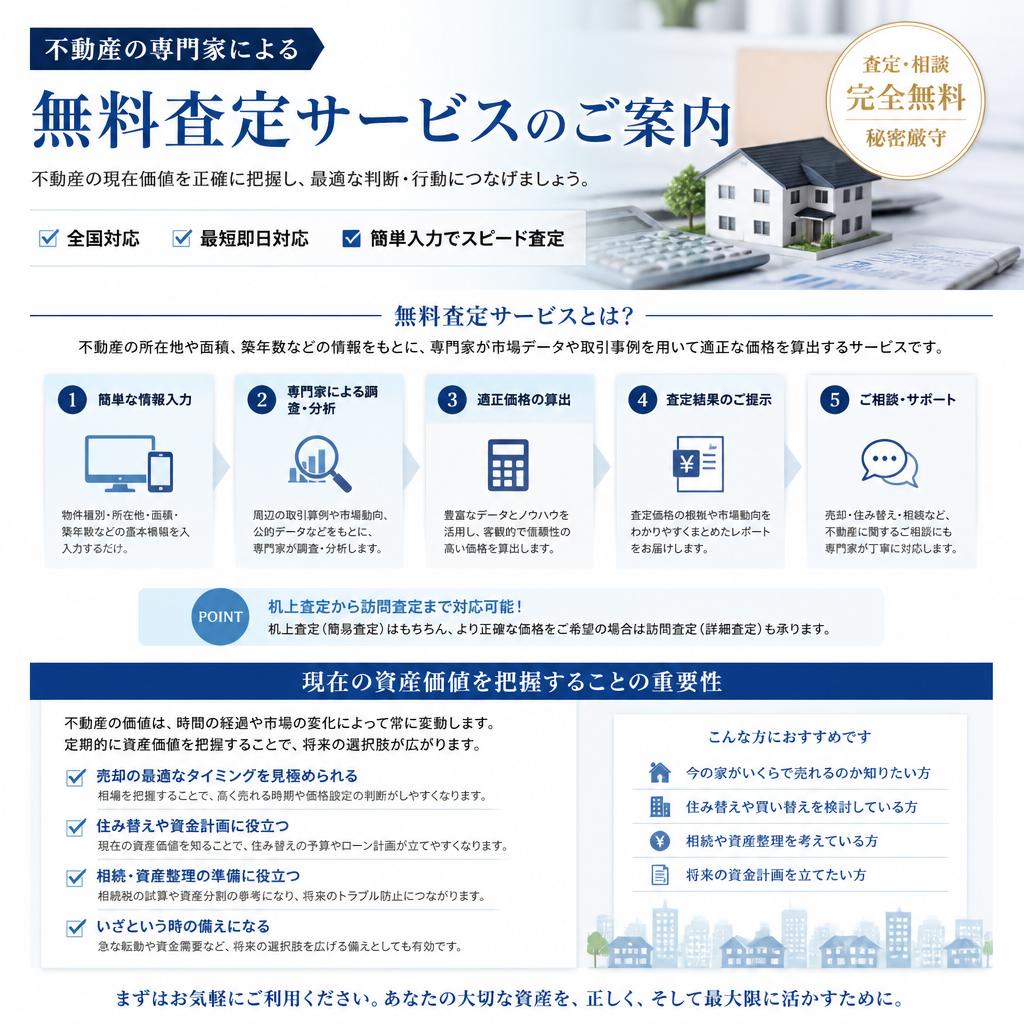 無料査定であなたの空き家の価値を知ろう