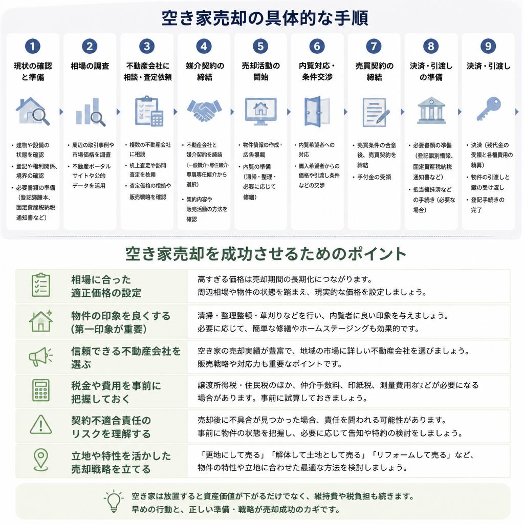 売却の流れとポイント