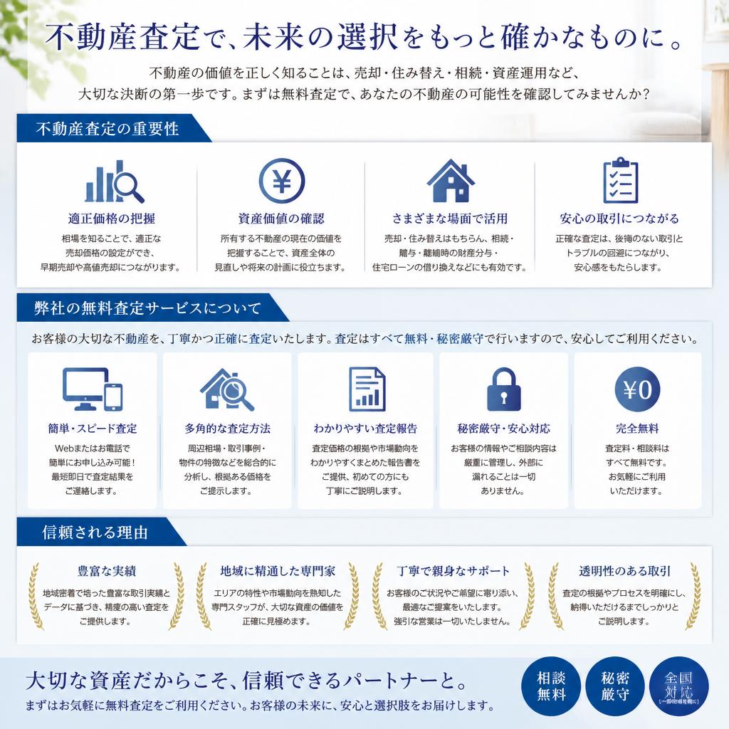 専門家による無料査定