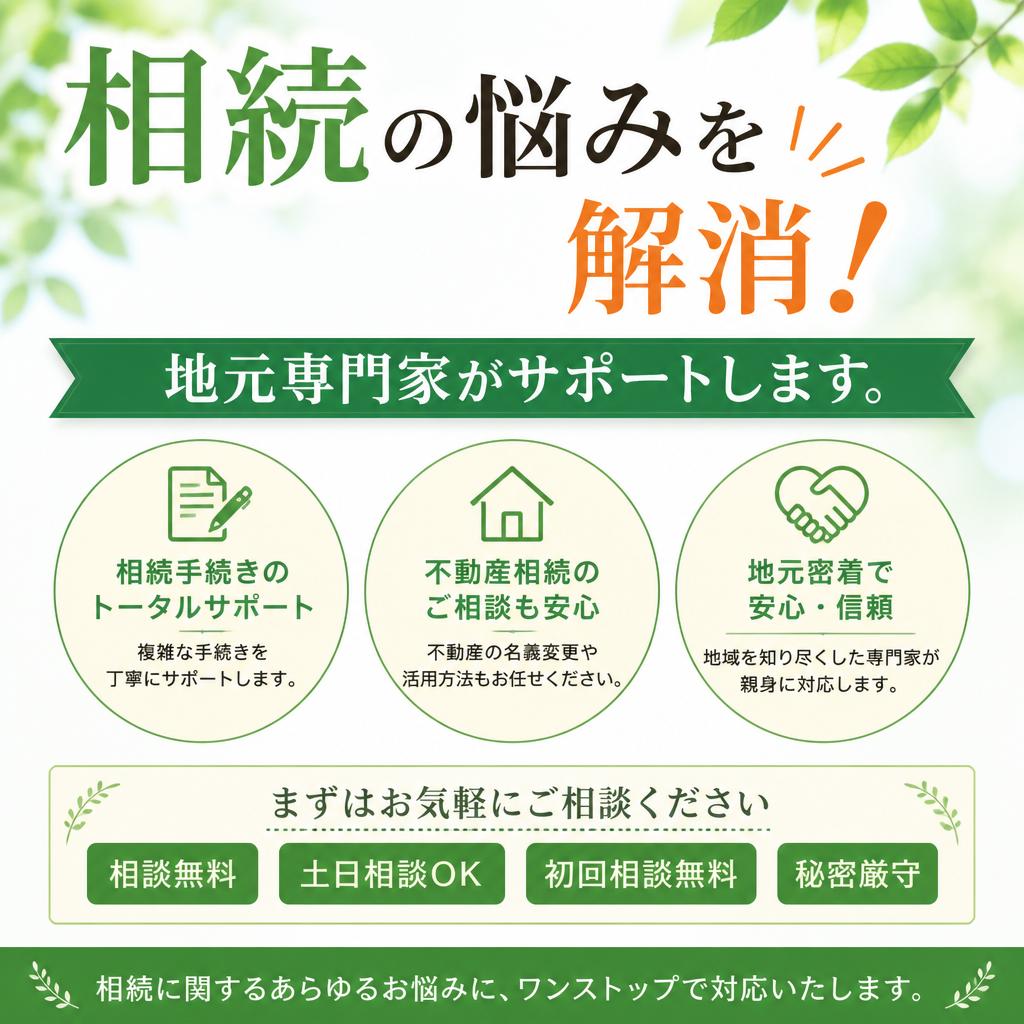 稲美町六分一・国岡での相続の悩みを解消！地元専門家がサポートします。|加古川市不動産売却買取相談センター