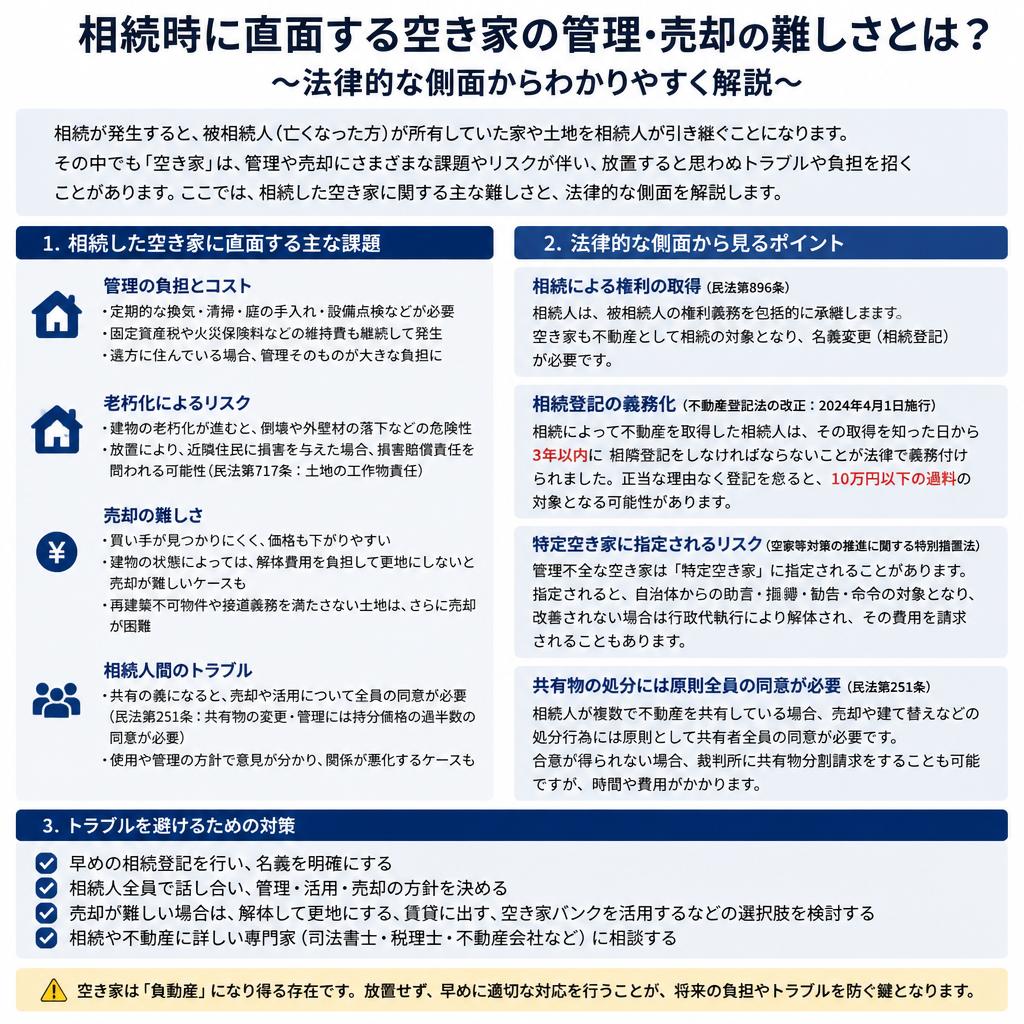 相続による空き家の問題