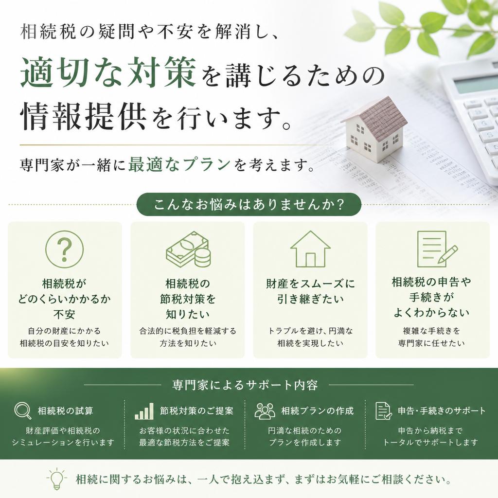 相続税に関するお悩みを解消する提案