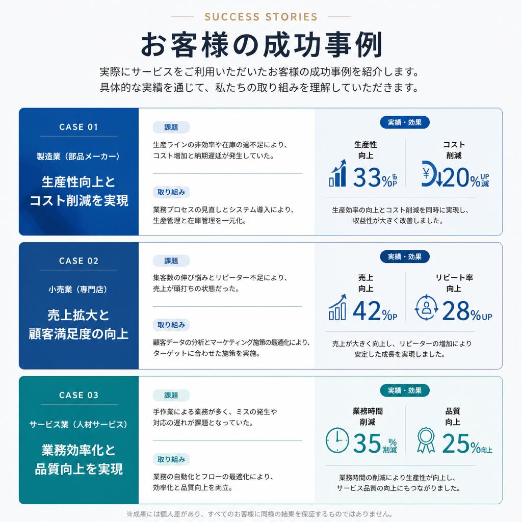 成功事例の紹介