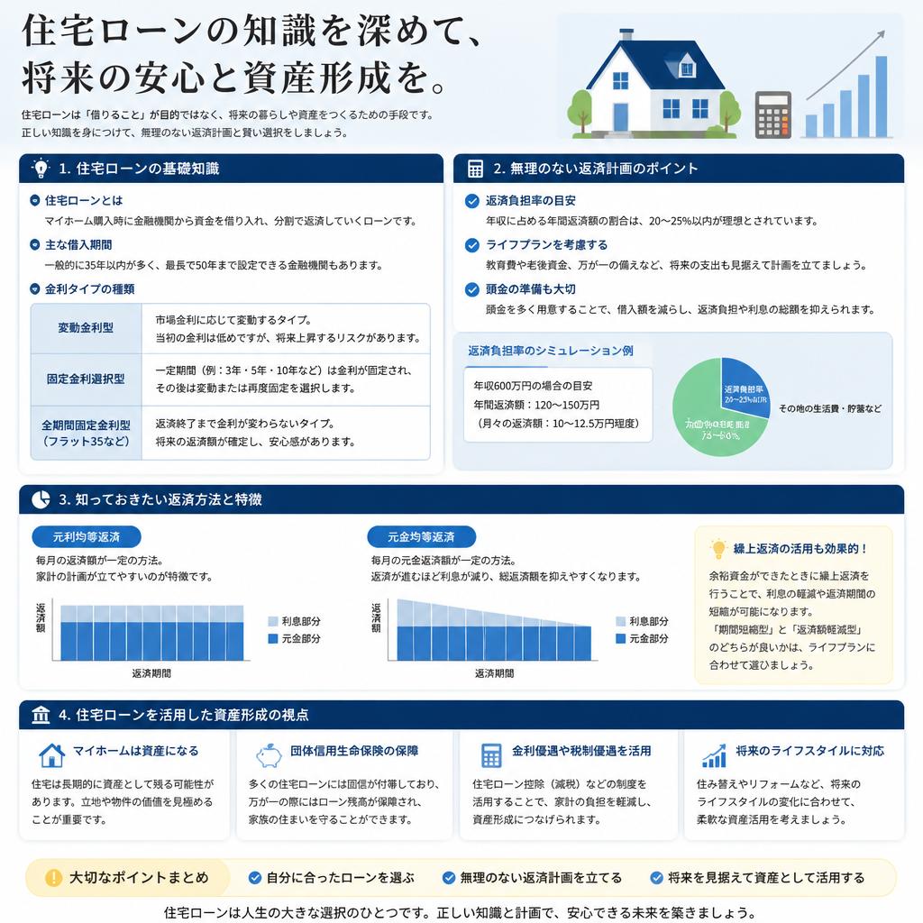 資産形成のための住宅ローン見直し