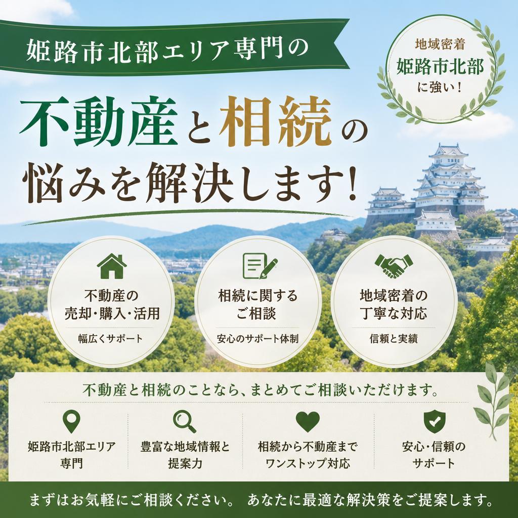 姫路市北部エリア専門の不動産と相続の悩みを解決します！|加古川市不動産売却買取相談センター