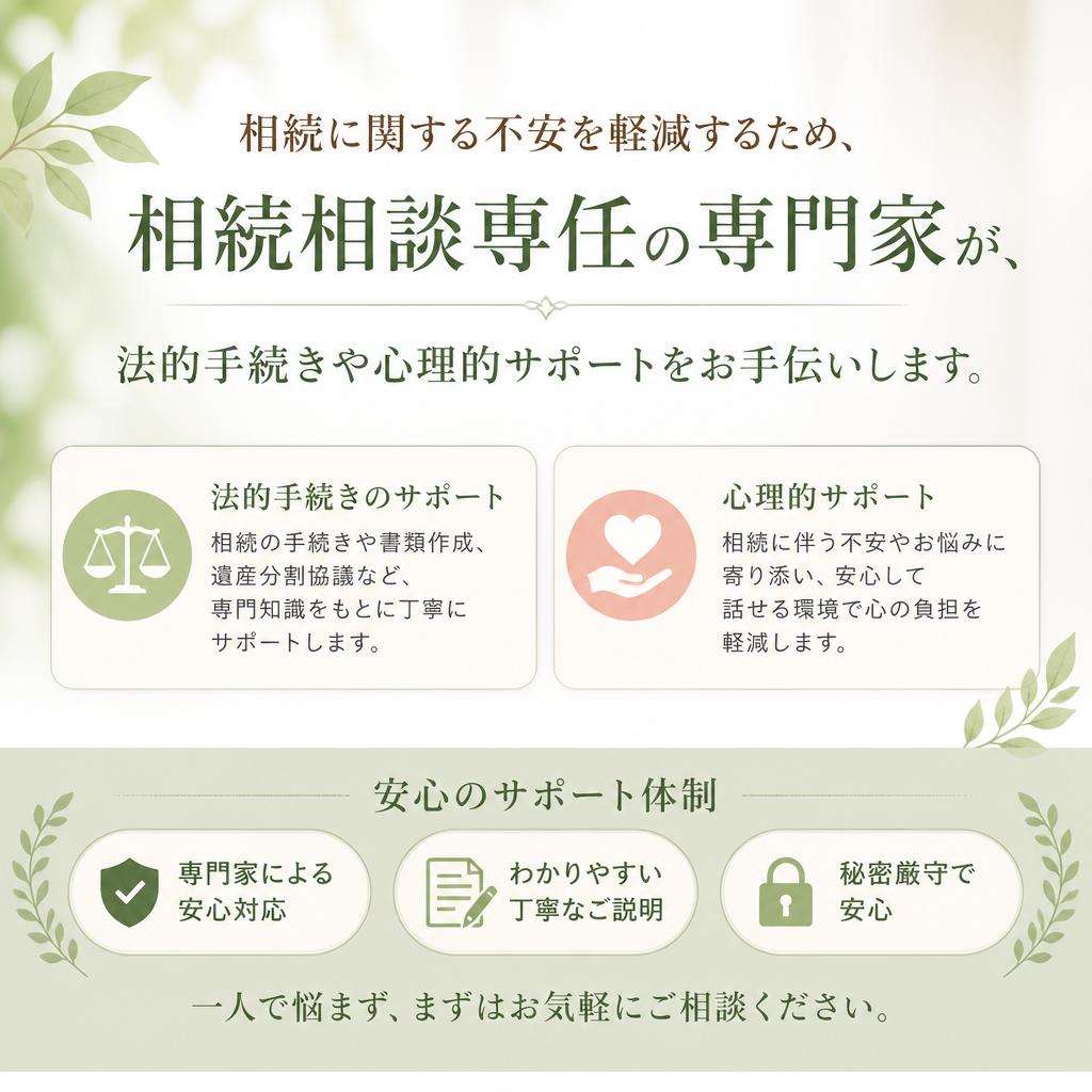 2. 相続相談サービスでの安心サポート