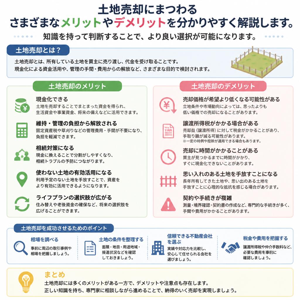 土地売却のメリットとデメリット