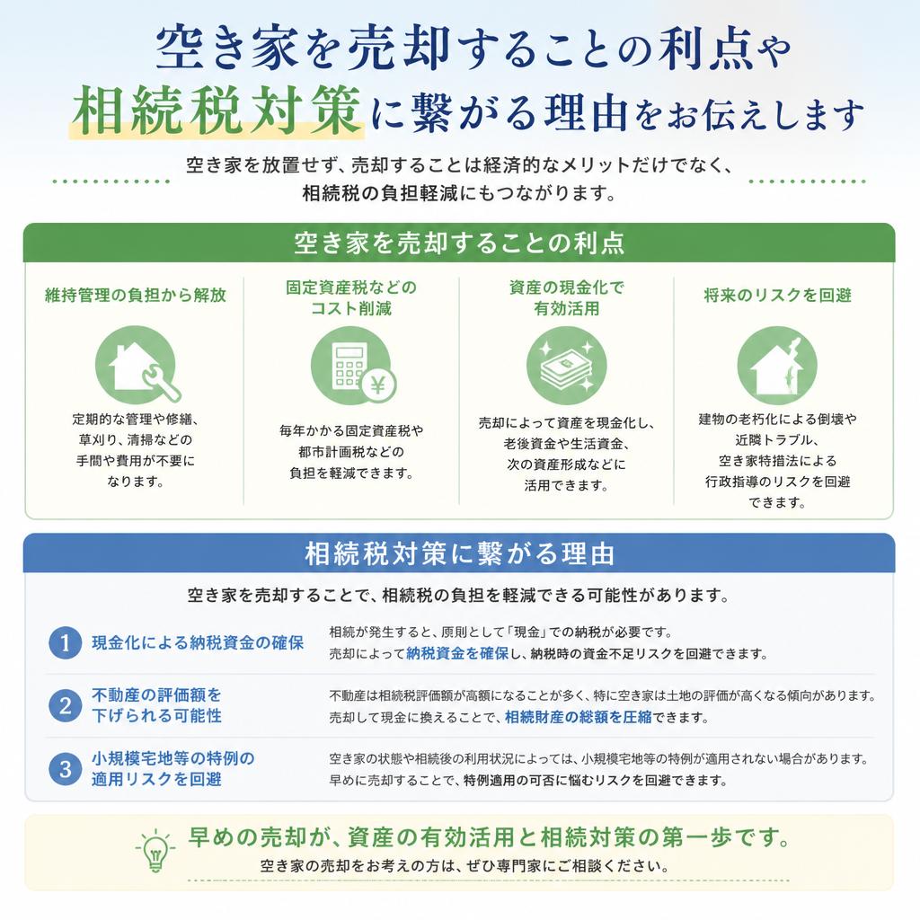 2. 空き家売却のメリット