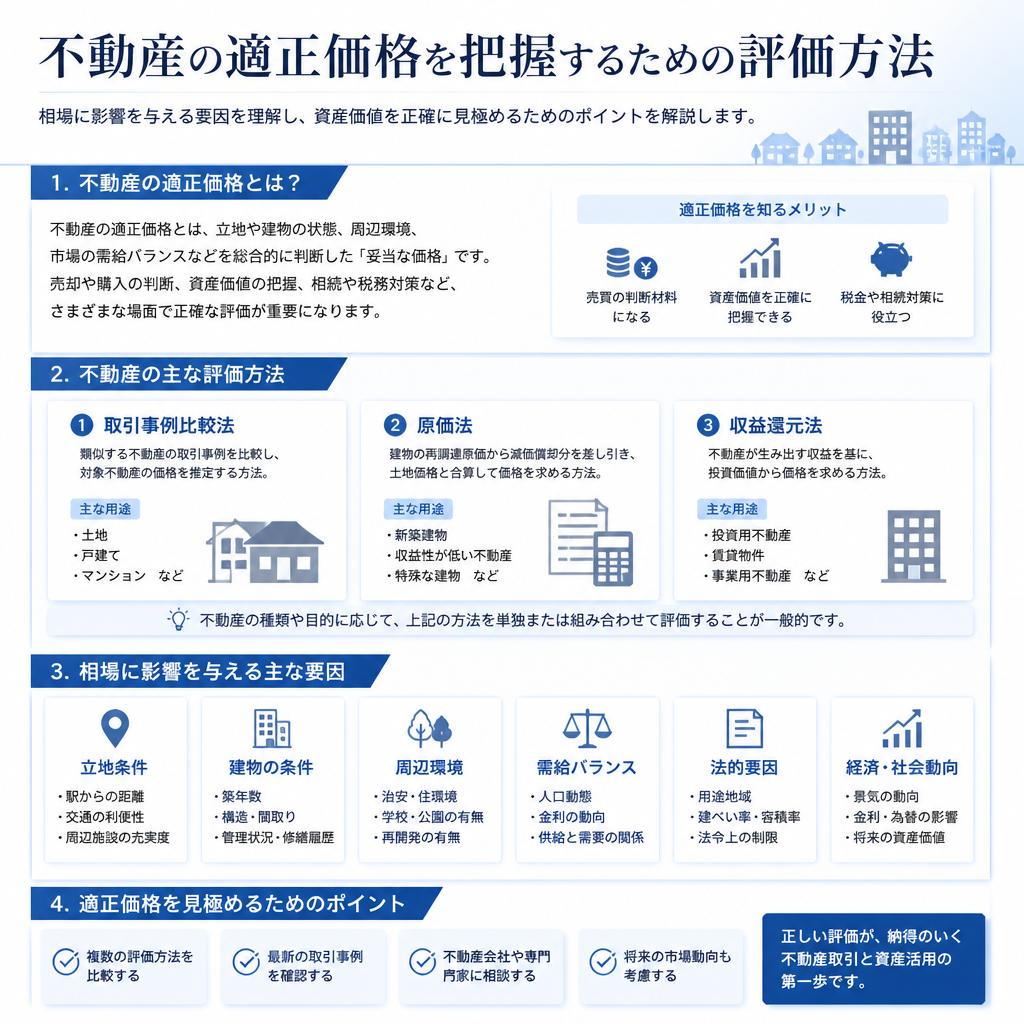 不動産の評価方法
