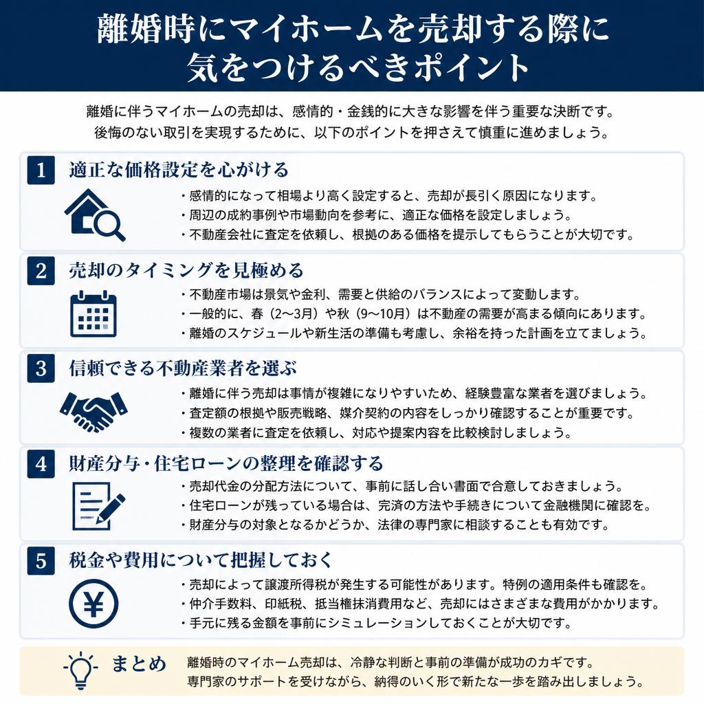 気をつけるべき売却ポイント