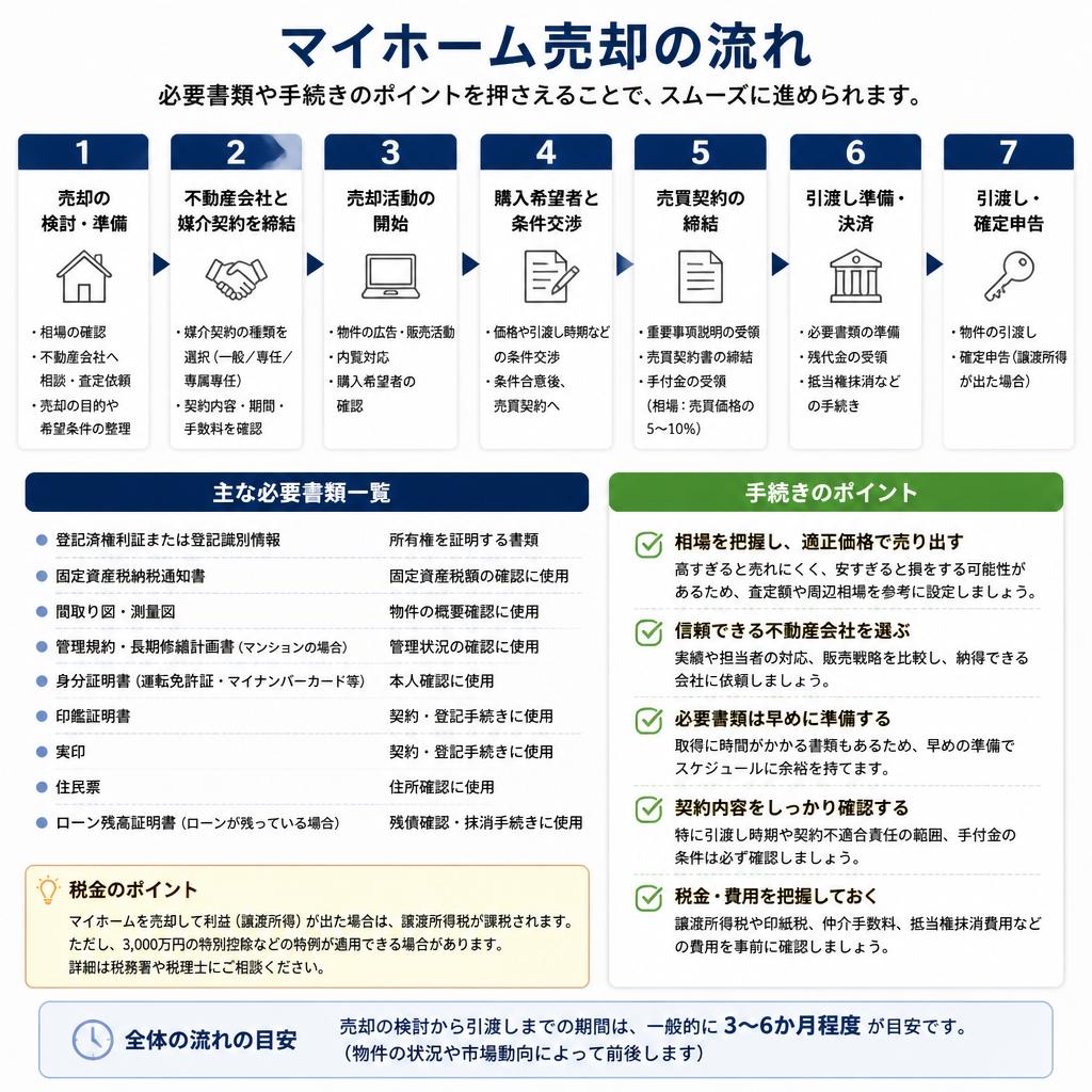 売却の流れと必要書類