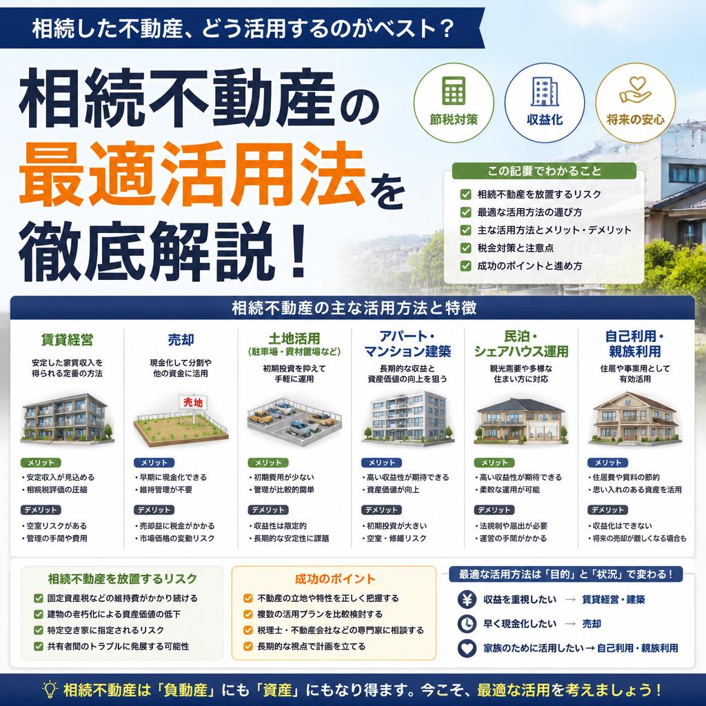 【加古川市】相続不動産の最適活用法を徹底解説！|加古川市不動産売却買取相談センター