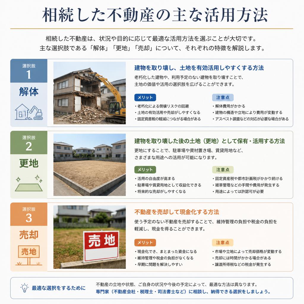 2. 相続不動産をどうする？選択肢の紹介