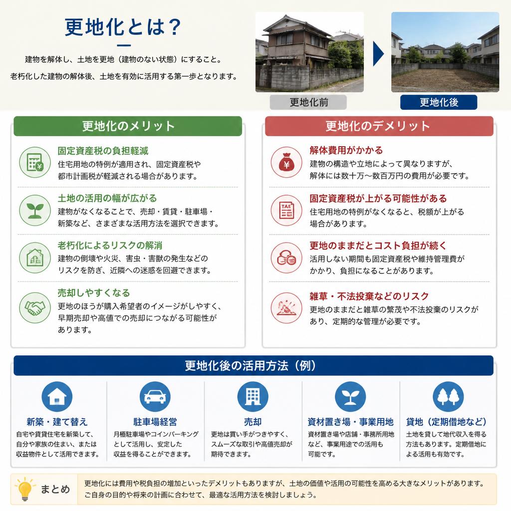 4. 更地化の利点と注意点