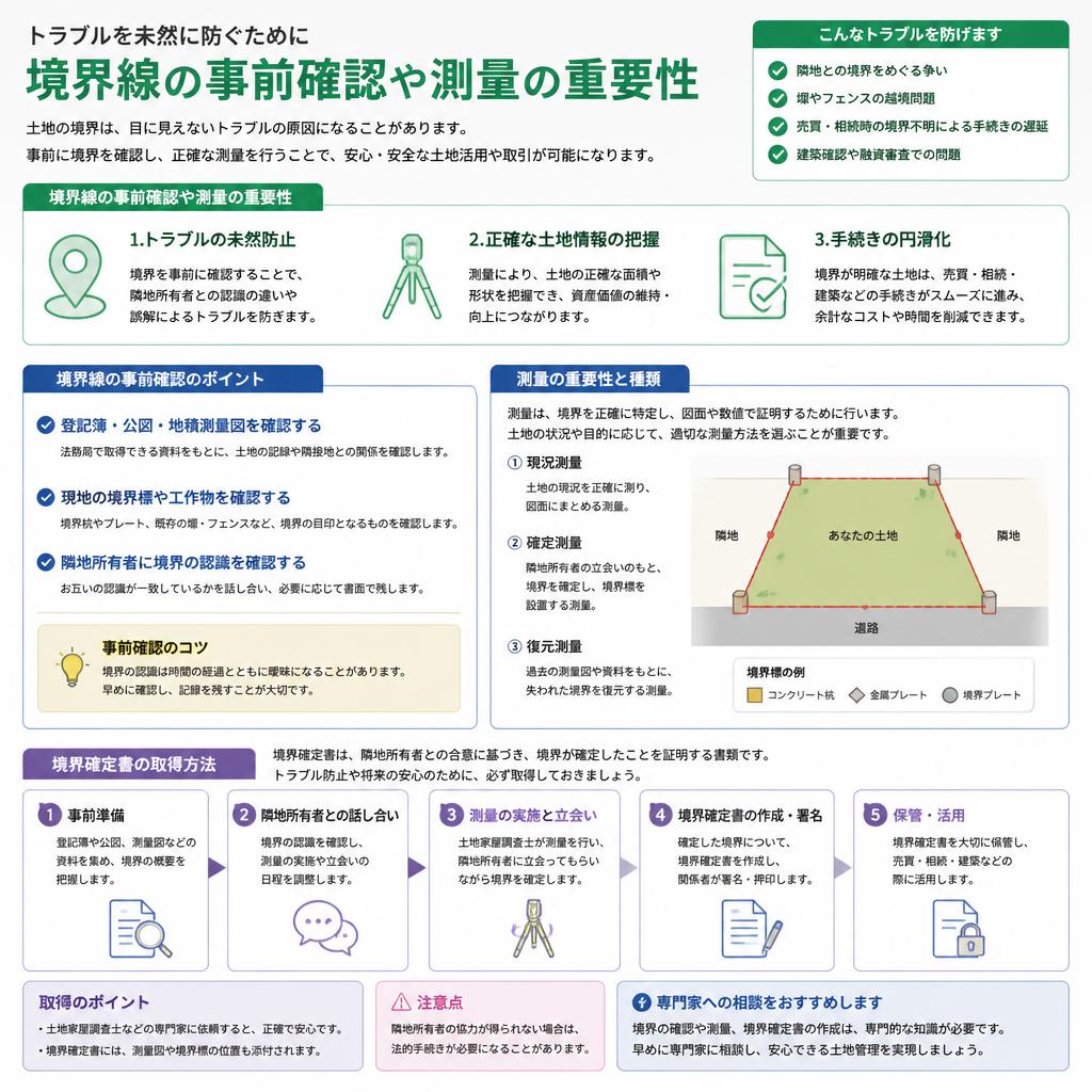 境界問題を未然に防ぐ方法