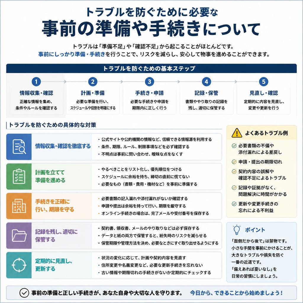 5. トラブル防止に向けた事前準備