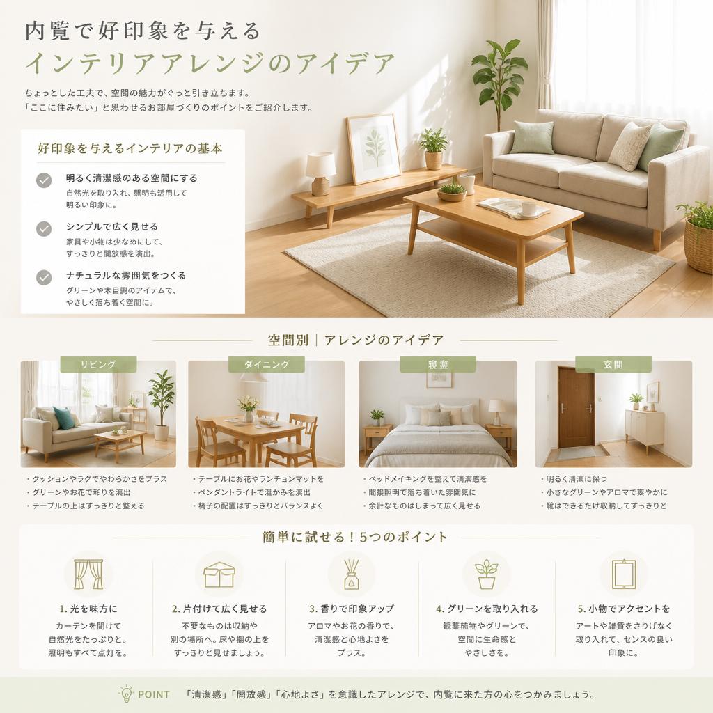 魅力を引き出すインテリアの工夫