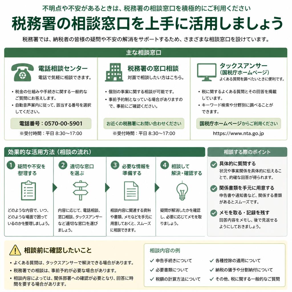 4. 税務署の相談窓口の活用法