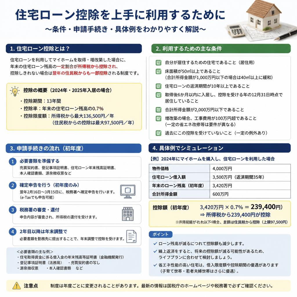 5. 住宅ローン控除の適用条件と手続き