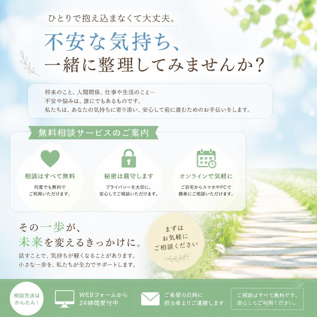 7. 無料相談で安心！あなたの未来をサポート