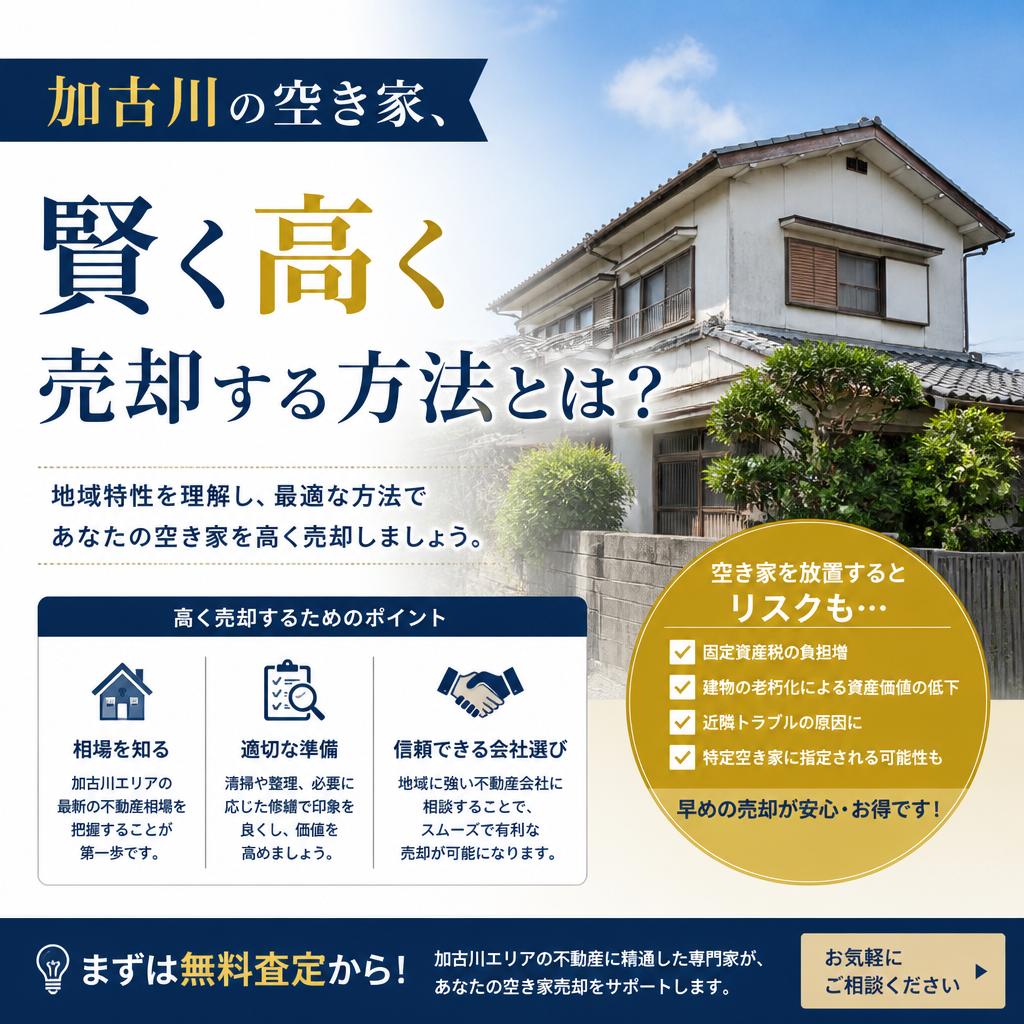 加古川の空き家、賢く高く売却する方法とは？|加古川市不動産売却買取相談センター