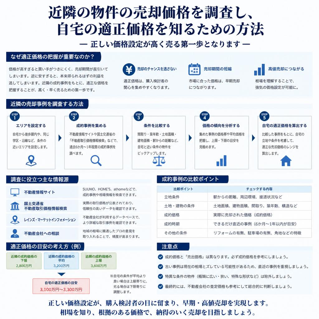 2. 周辺相場の徹底調査
